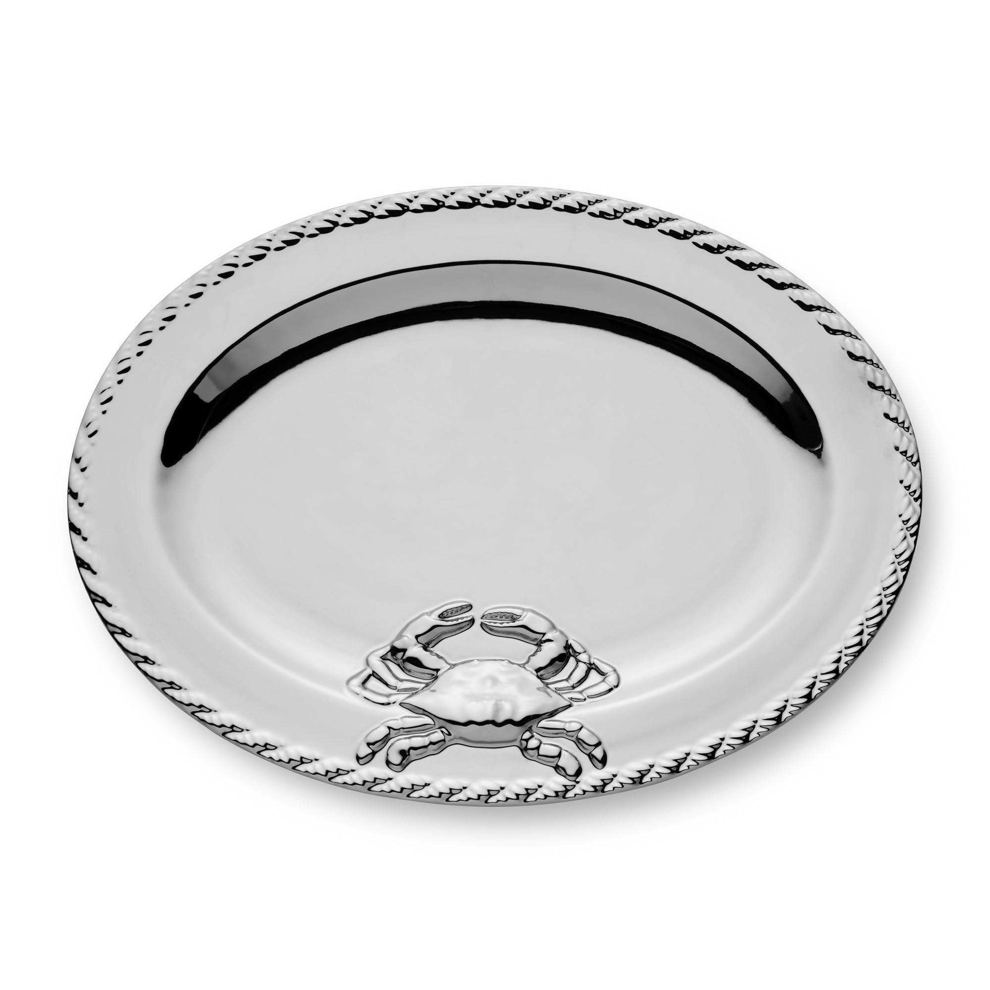 Amazon.com | Certified International Silver Plated Porcelain Crab